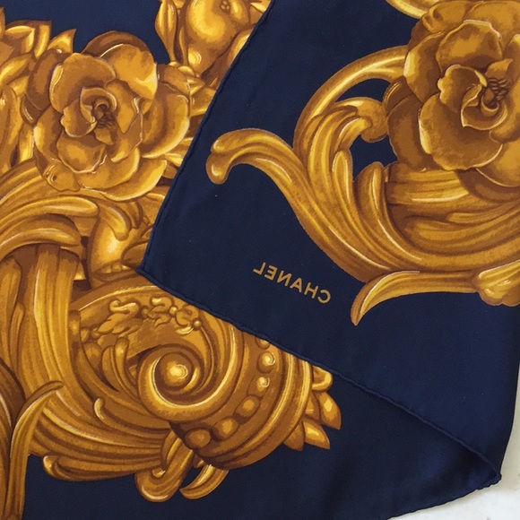 Vintage Authentic CHANEL silk scarf